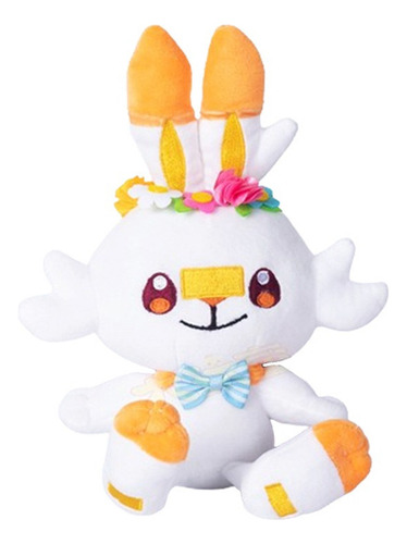 Muñeca De Peluche Pokemon Scorbunny Ponyta Sylveon Con Escud