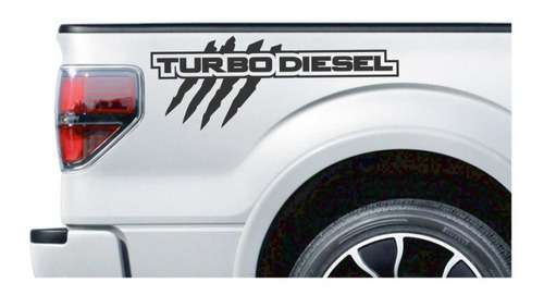 Calcas Sticker Turbo Diesel Garra Para Batea + Regalo Tapa