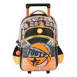 Footy Mochila Jump Con Luz Led Y Carro 18p F3251