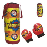 Set De Boxeo Infantil Grande Con Bolsa De Box Y Guantes Pro