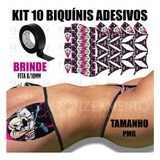 Cartela Biquini Adesivo Estampado Minnie