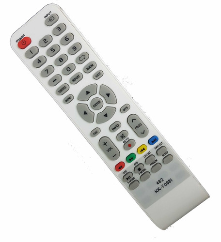 Control Remoto Para Tv Led Top House-tipo Kk-y098i-blanco