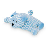 Pelúcia Travesseiro Cachorro Valen Azul Puppet Zip Toys