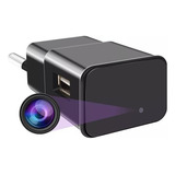 Mini Câmera Espiã Carregador Wifi Ip 24 Horas Noturna Hd 108