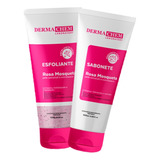 Kit Limpeza Facial Rosa Mosqueta Sabonete Esfoliante