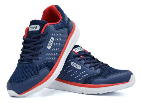 Zapatilla Deportiva Azul Y Rojo Cajal Hombre Rave