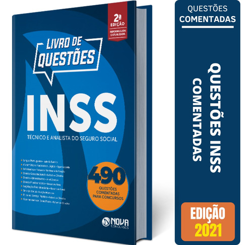 Apostila Livro Questões Comentadas Do Concurso Inss