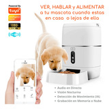Alimentador De Mascotas Inteligente Con Cámara Wifi Y Audio
