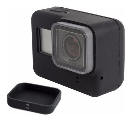 Funda Silicona Para Gopro Hero 5 6 7 Con Tapa Lente Promo