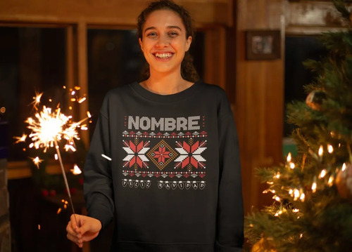 Sudadera Personalizada - Unisex - Navidad - Uggly Sweater