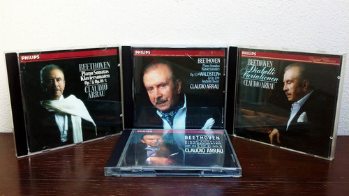 Beethoven Claudio Arrau - Lote 4 Cd Philips * Piano Sonatas