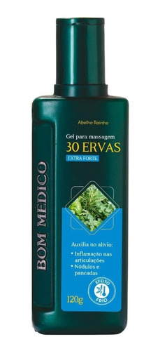 Gel Forte Massagem 30 Ervas Bom Médico Abelha Rainha 120g