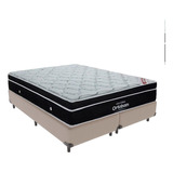 Cama + Box Colchão Queen Com Molas Ensacadas Ortobom Elegant