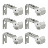 Soporte Ajustable Para Cortinero, Pared Gancho 6pcs