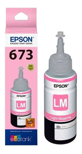 Tinta Original Epson 673 Magenta Claro L805 L810 L850 L1800