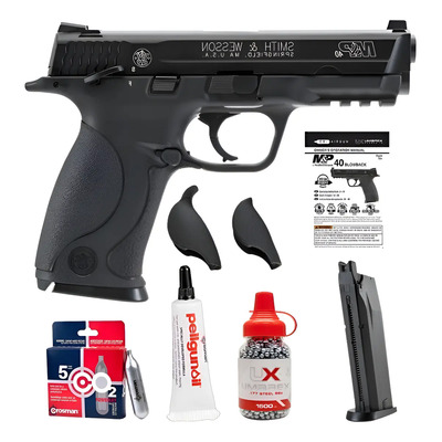 Pistola Smith & Wesson M&P 40 Semiautomática CO2 Calibre 4.5mm 310 FPS | Meses sin interés
