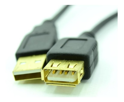 Cabo Extensor Usb A Macho X A Femea 3 Metros Ouro