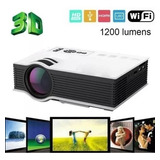 Mini Proyector Led Hd 1080p Hdmi Usb Sd Wifi 1200 Lumen 