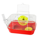 Gaiola Hamster Top Star Completa Conforto Metal Jel Plast Cor Vermelho