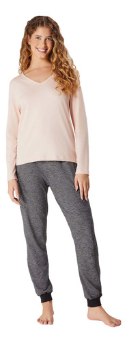 Pijama Feminino Longo Decote V