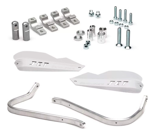 Cubre Manos Aluminio Honda Xr 400 R Blancos