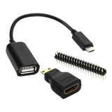 Mini-hdmi Macho A Hembra Micro Usb Gpio Para Raspberry Pi