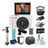 Edealz 4k 64mp Kit De Cámara Digital Para Fotografía, Cámara