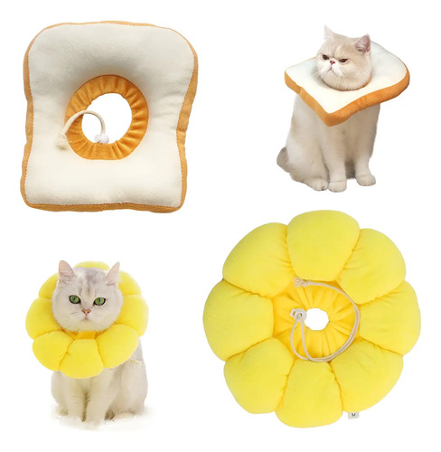 2 Collar Isabelino De Recuperación Ajustable Suave Para Gato | MercadoLibre