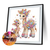 Pintura De Diamante Con Forma Especial De Giraffe3 Diy