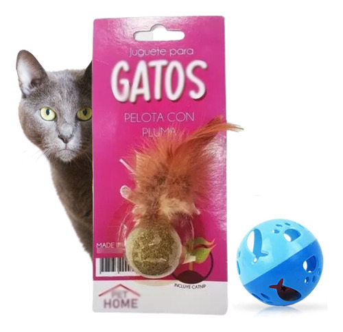 Juguete Gatos Raton Gatitos Juego Bola Land Siames