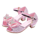 Nueva Niñas Perla Princesa Zapatos Arco Sandalias