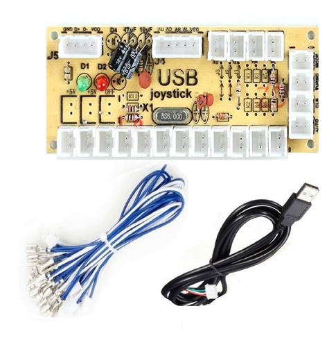 10 Pzas Codificador Interface Árcade Usb Zero Delay 1 Player