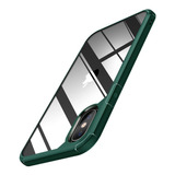 Funda Para iPhone XS Max (transparente Con Bordes Verdes)