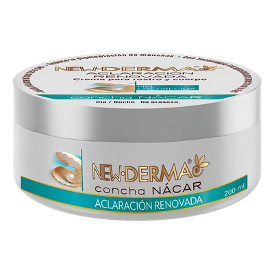 Newderma Crema Corporal Aclaradora para Cara y Cuerpo con Concha Nácar, 200 ml | MercadoLibre