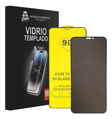 Mica De Privacidad 9d Para iPhone Cristal Templado Completo