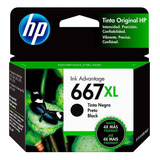 Cartucho Tinta Impresora Hp 667xl Negra Orig 1275 2374 2376