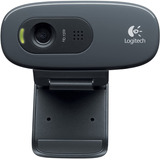 Webcam Logitech C270 Hd 720p 3mp Chamada E Gravação Em Vídeo