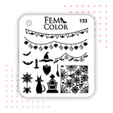 Placa Para Stamping Acrilico Lefemme Local En Flores Mod.133