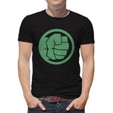 Remera Hulk Comics Puño Superheroe 100% Algodón Unisex