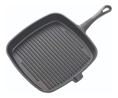 Sartén Cuadrada Hierro Fundido Antiadherente Plancha Grill