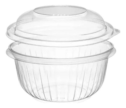 Ensaladera Pet 64 Oz  - Bowl Y Tapa - C/63 Pzs