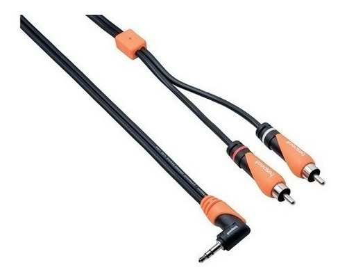 Cable  Miniplug Stereo 90° 2 Rca 3 Metos Bespeco Slympr300