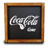 Cuadro Coca Cola  Coke Vintage 30 X 30 Cm 