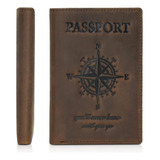 Porta Pasaporte Polare Slim De Cuero Con Bloqueo Rfid Travel