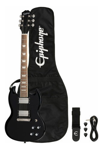 Guitarra Electrica EpiPhone Power Players Sg Dark Matter Color Negro