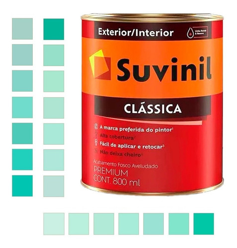 Tinta Parede Fosco Aveludado 800ml Cores Suaves 23 Suvinil