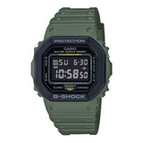 Reloj Casio G-shock Modelo Dw-5610 Verde Color Del Fondo Negro