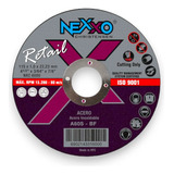 Caja 50 Discos De Corte 4 1/2 X 1.0mm Inox Nexxo (fino)
