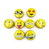 Latas Emoji Redondas  6,5 X 3cm