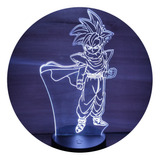 Lámpara Led Gohan Torneo Cell Dragonball Z Fanart Decorativa